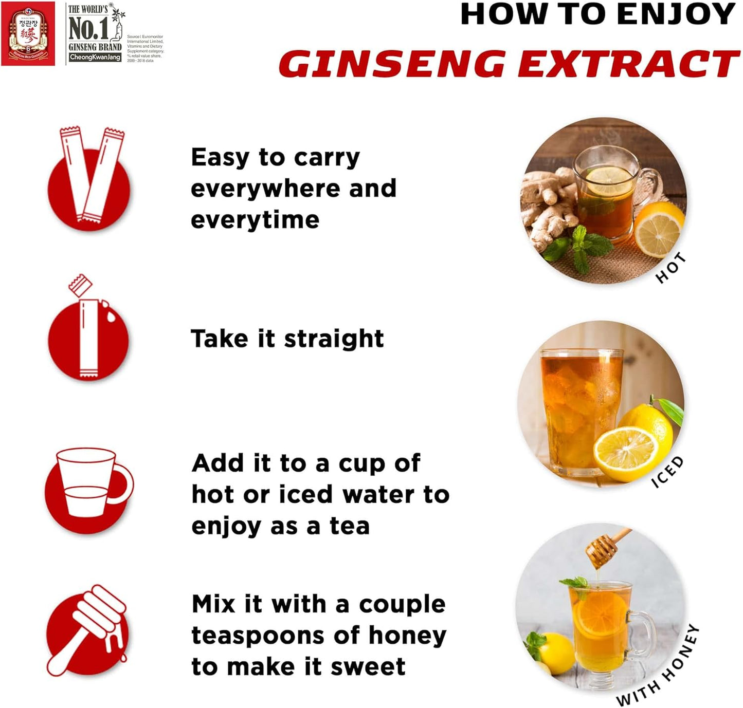 CheongKwanJang 100% Ginseng Extract Stick