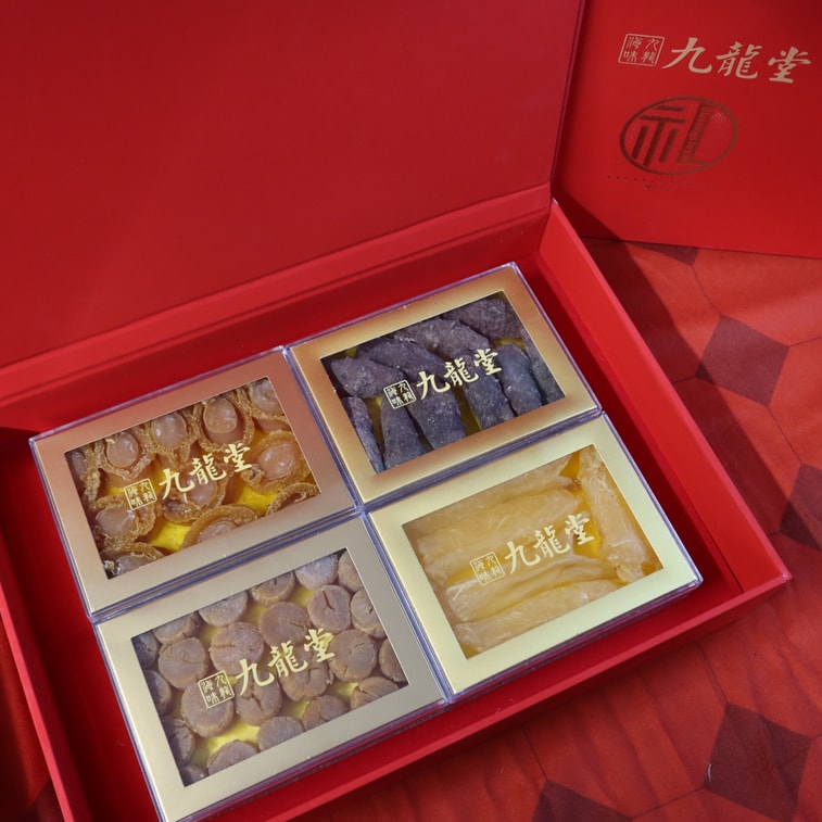 Premium Dried Seafood Gift Box Sea Cucumber Abalone Dried Scallop Fish Maw