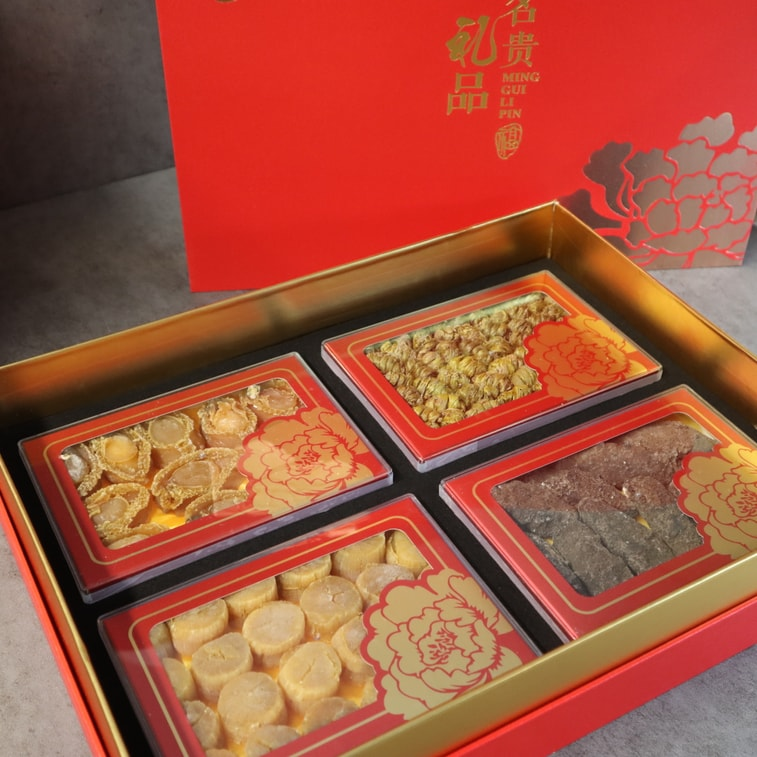 Premium Gift Box Sea Cucumber Abalone Dried Scallop Dried Dendrobium